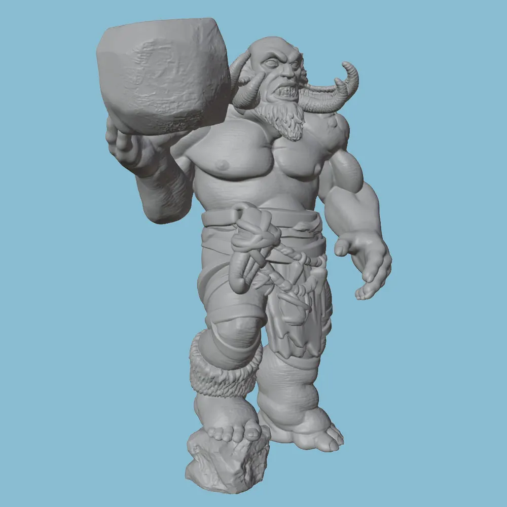 Figura resina semielfo sin pintar para juegos de rol y coleccionismo - imagen 3
