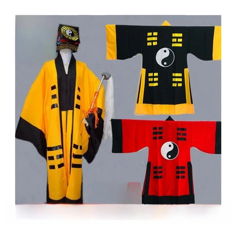 loween Performance Gown Tai Chi Loong Robe Set Women's Ethnic Stage Costume Eight Triams Taiji Outfit Long Robe