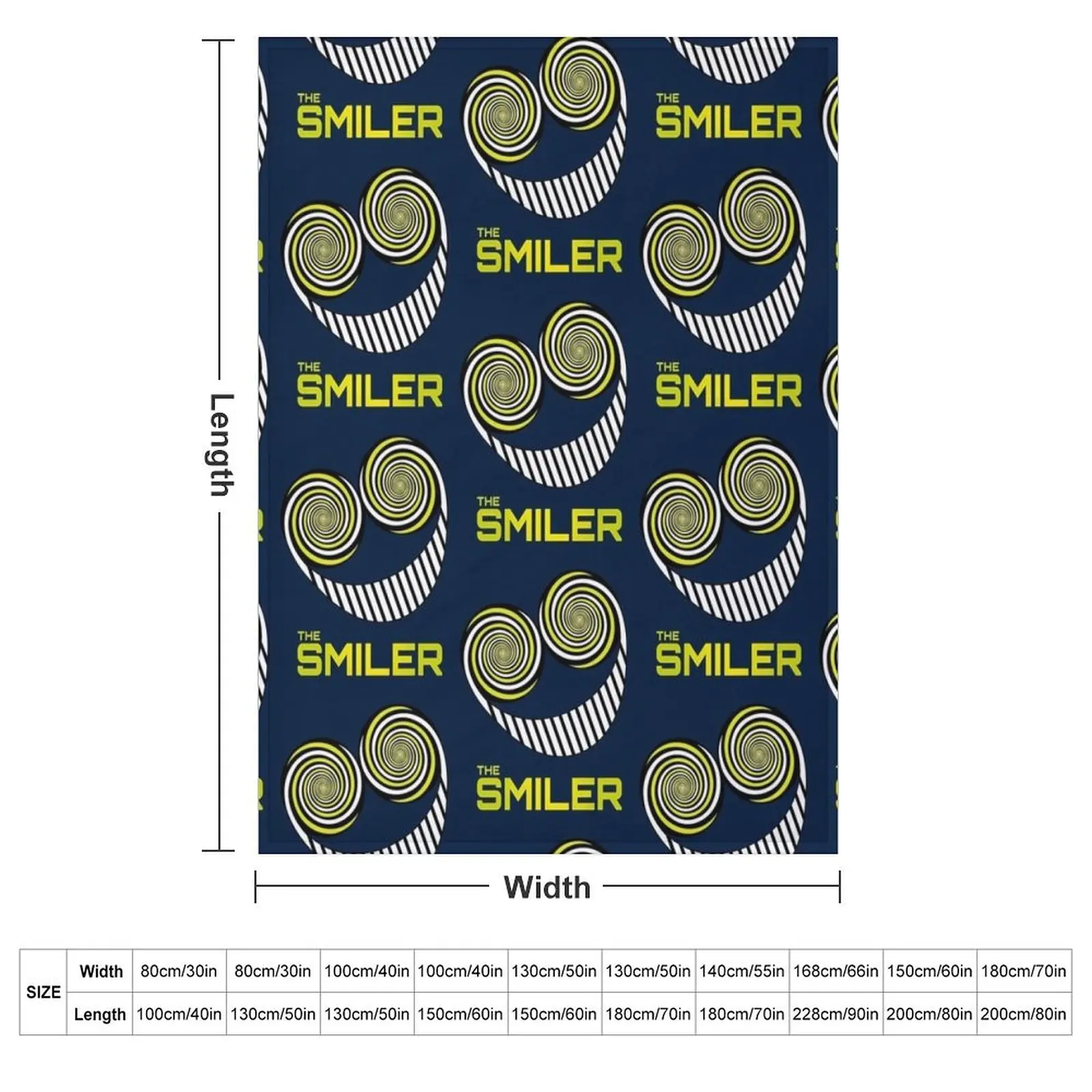 The Smiler active Throw Blanket Furry Loose Blankets