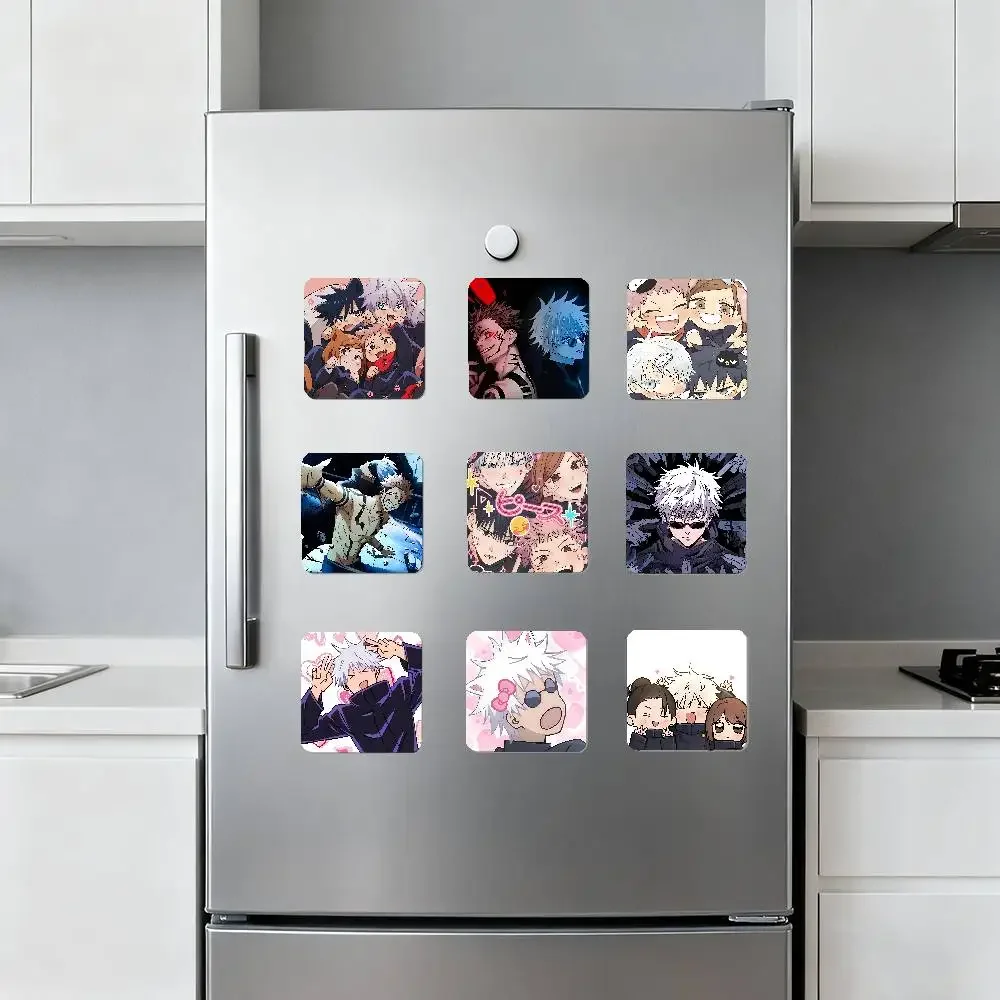 ملصقات مربعة مغناطيسية للثلاجة من IdolJ-jung-k-kooks - يمكن استخدامها لتخصيص ديكور المنزل وهي تذكارات مثالية