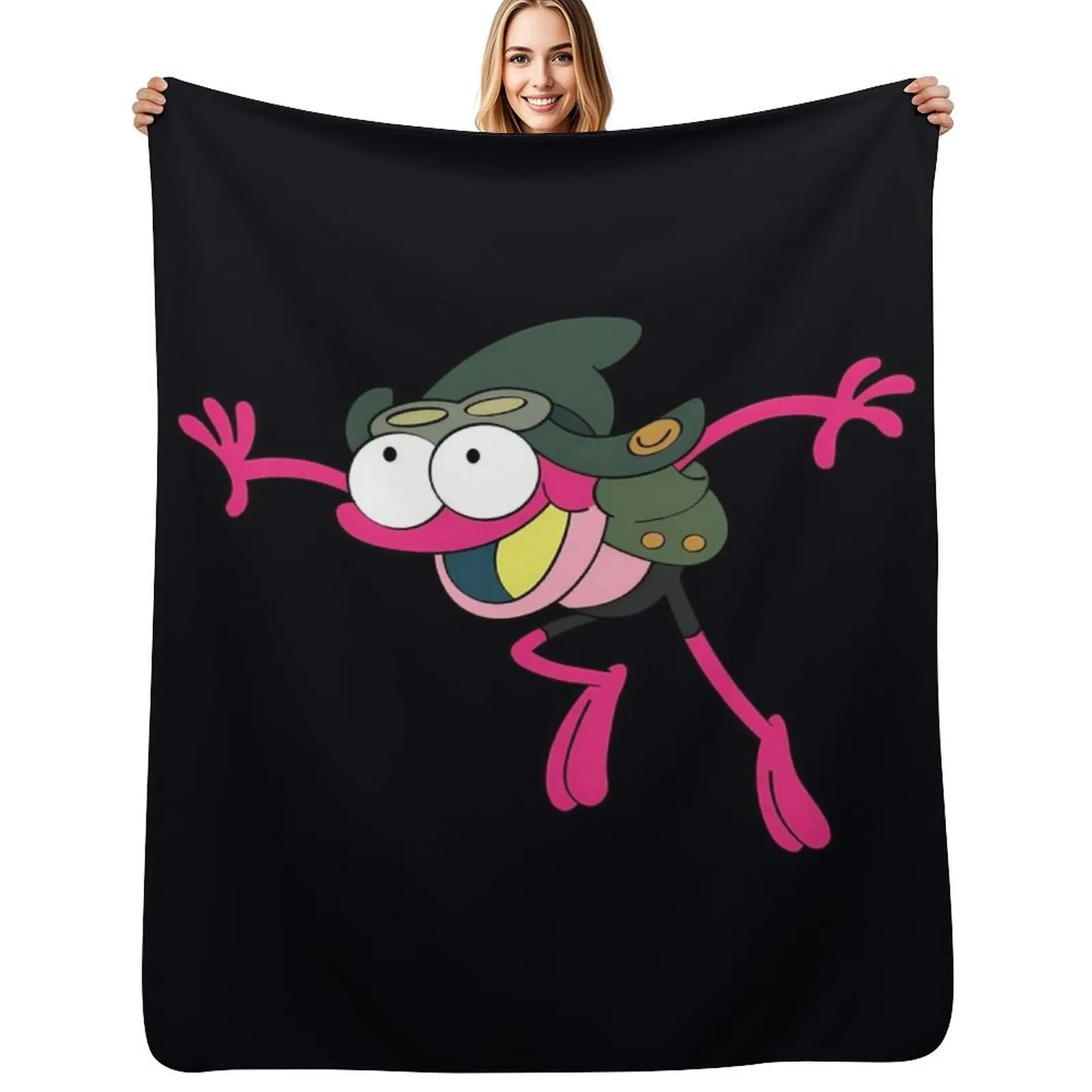 

Amphibia Sprig Jump Throw Blanket for babies blankets and throws Luxury Designer Winter beds Blankets