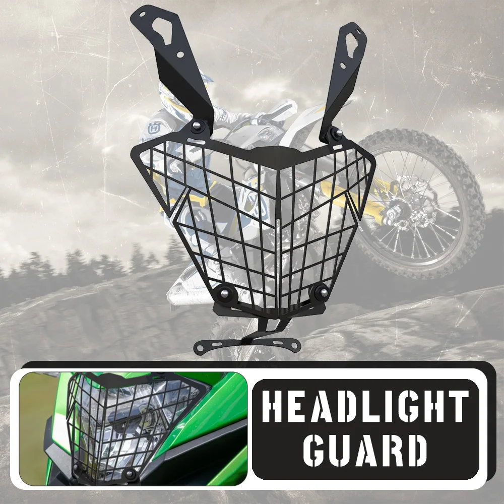 Motorcycle Headlight Head Light Guard Protector Grille Cover For Kawasaki Versys X300 X250 VERSYS300 VERSYS250 VERSYS 300 250