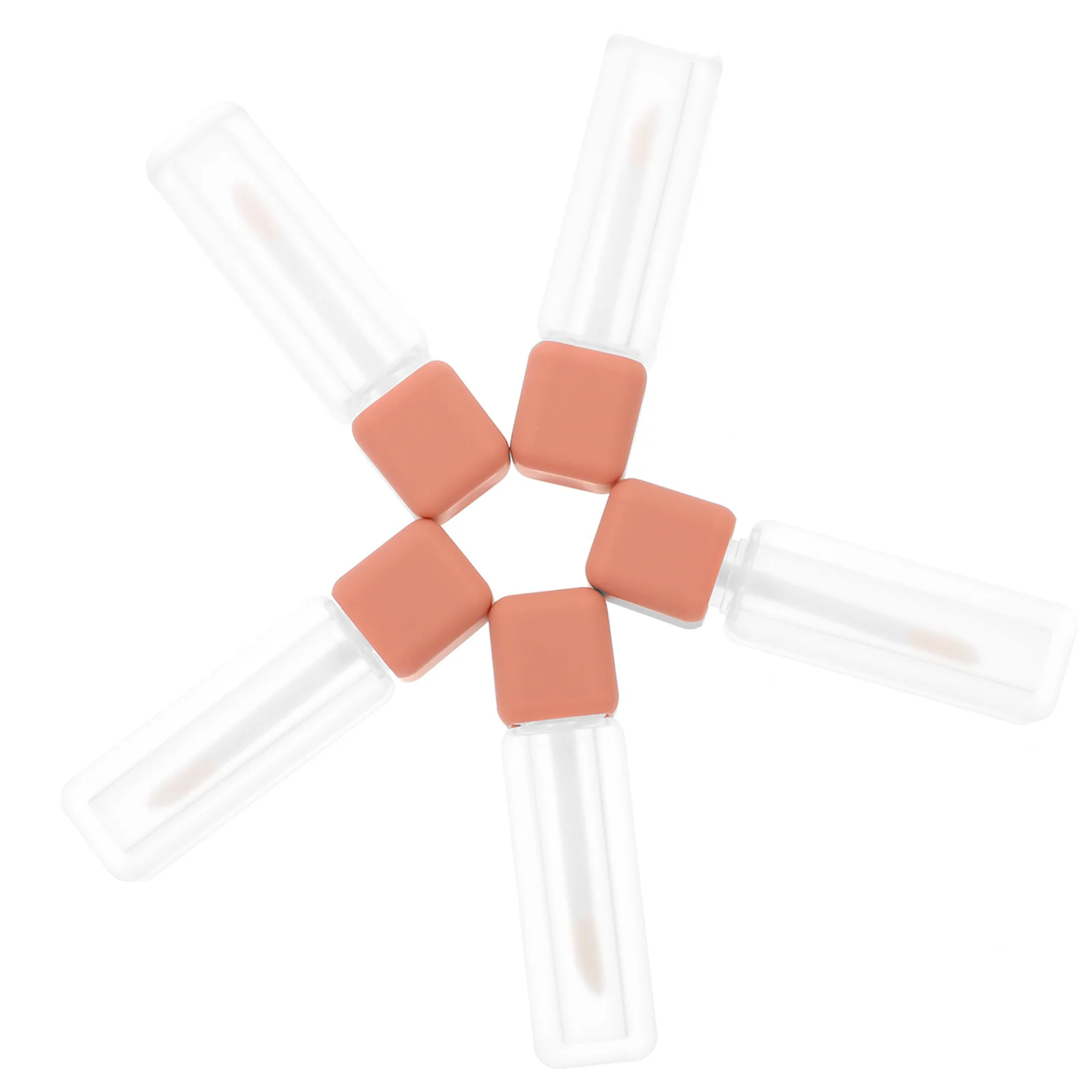 5개입 6ml 글로스 튜브 컴팩트 빈 립밤 병 여행용 리필 가능한 립 컬러 용기 DIY 립 글레이즈 서브 튜브