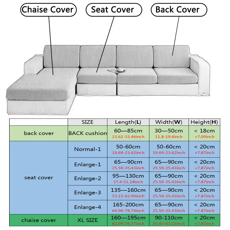 jacquard plush Sofa Cushion Cover for Living Room Elastic Soft Solid Color Sofa Furniture Protector Stretch Decor Couch Covers