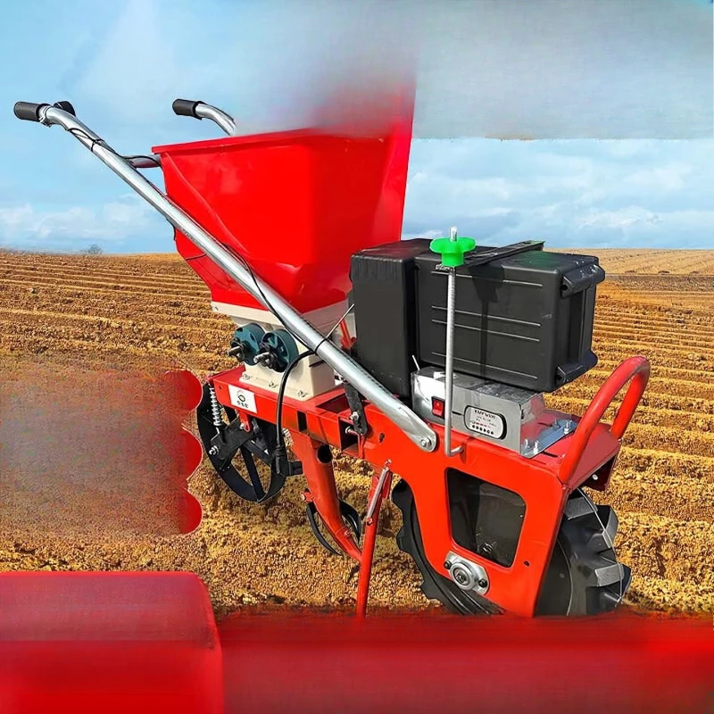 Electric seeder, fertilization all-in-one machine, corn, peanut seed and fertilizer all-in-one single-grain artifact, electric