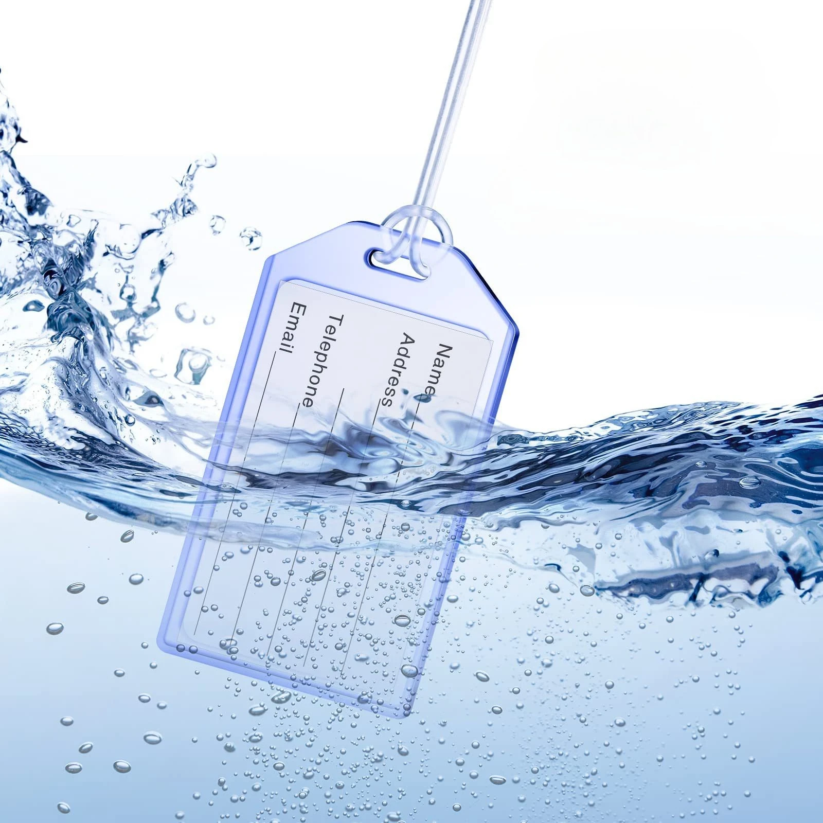 

Transparent Luggage Tag Waterproof Card Sleeve Work Card Holder Luggage Tags Suitcase Tags Travel Accessories