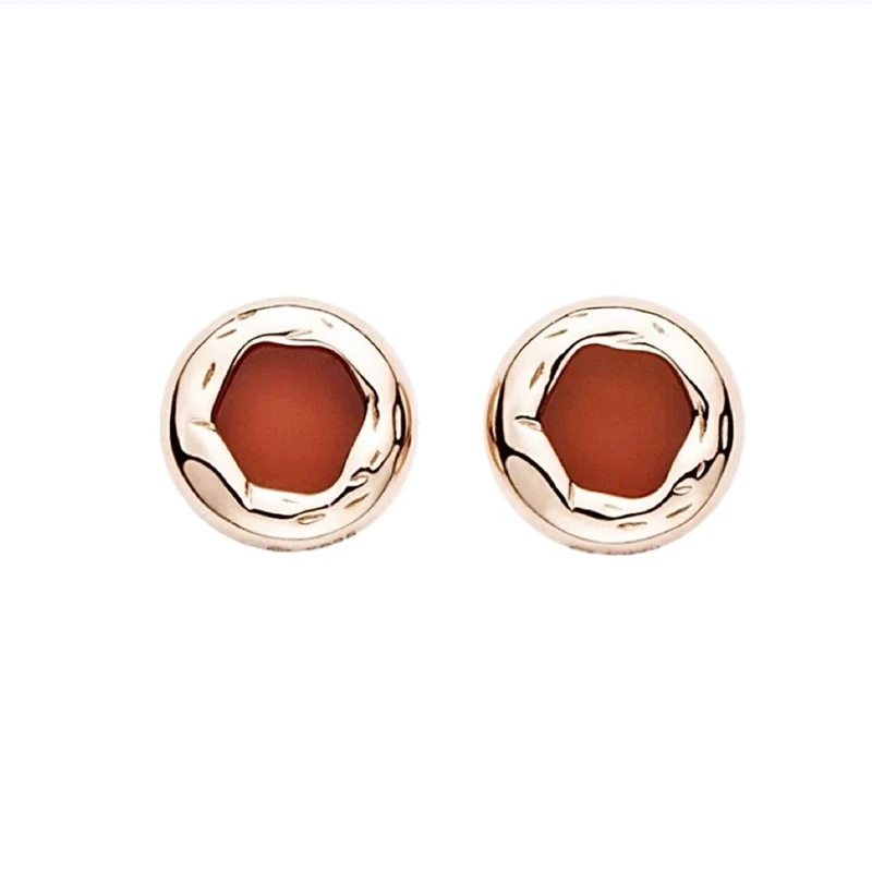 Fashionable and versatile light luxury all body S925 pure silver ear studs for women, Korean version, cool style, simple tempera