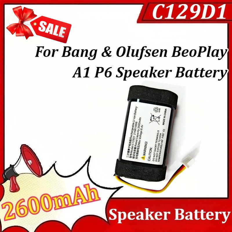 

C129D1 2600mAh Replacement Speaker Battery for Bang & Olufsen BeoPlay A1 P6 Battery