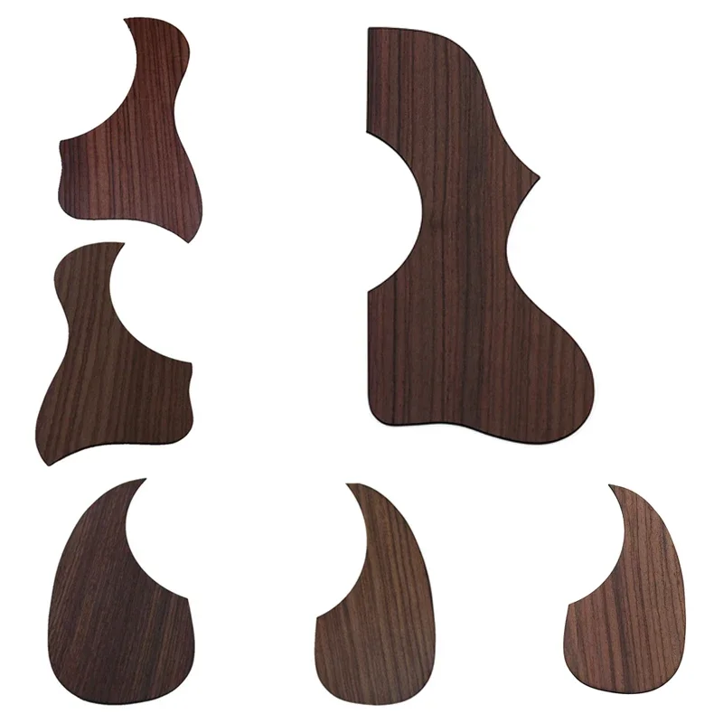 Rosewood Self adhesive Acoustic Guitar Pickguard Left Right Hand for Backhand Guitar Accessories Pick Guard Sticker