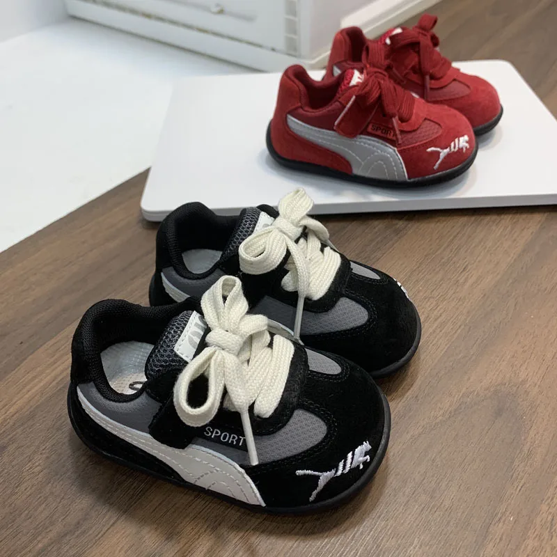 

Baby Sports Shoes 2026 Autumn Boys Girls Comfortable Non Slip Outdoor Casual Shoes Kids Fashion Low-top Flat Sneakers