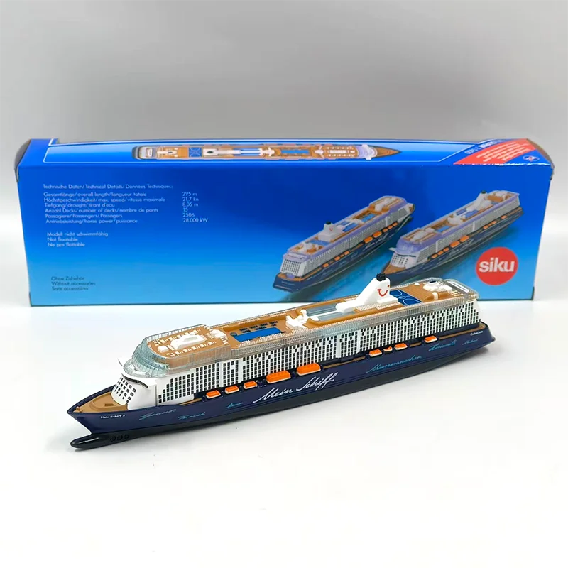 

Siku Dieacast 1:1400 Scale 1724 Mein Schiff 3 Alloys & Plastics Cruise Ship Series Model For Display Collections