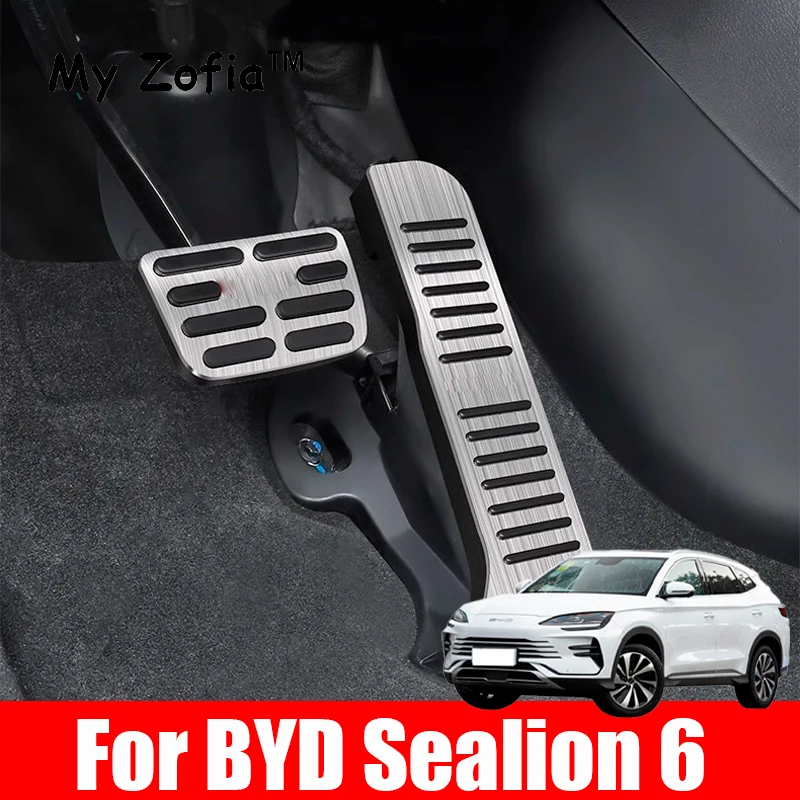 For BYD Seal U Sealion 6 Song Plus 2024 2025  Car Foot Pedals Alumium Alloy Anti-Skid Brake Accelerate Pedal Cover Accessories