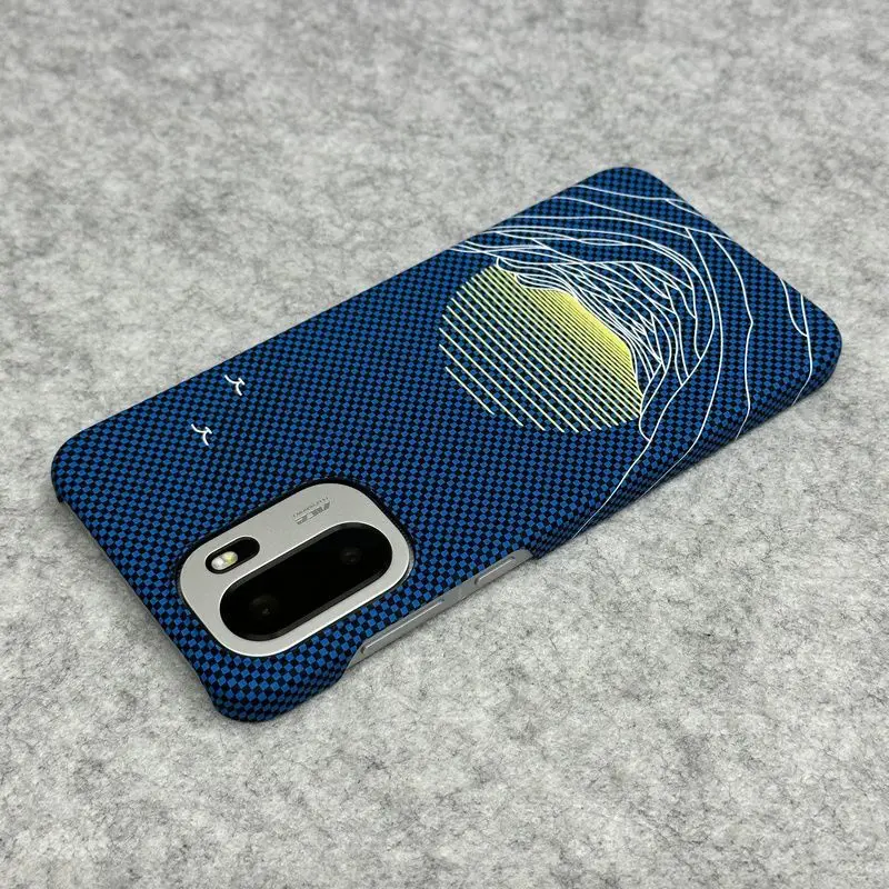 For OnePlus 15R Case New Kevlar Carbon Fiber Textured Slim PC Cover For OnePlus ACE6 ACE6T Shockproof Bumper Funda