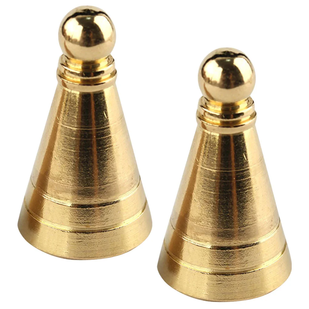 2 Pcs Brass Tower Incense Mold Agarwood Powder Making Seal Cone Tool Holder Tools DIY Burner Office