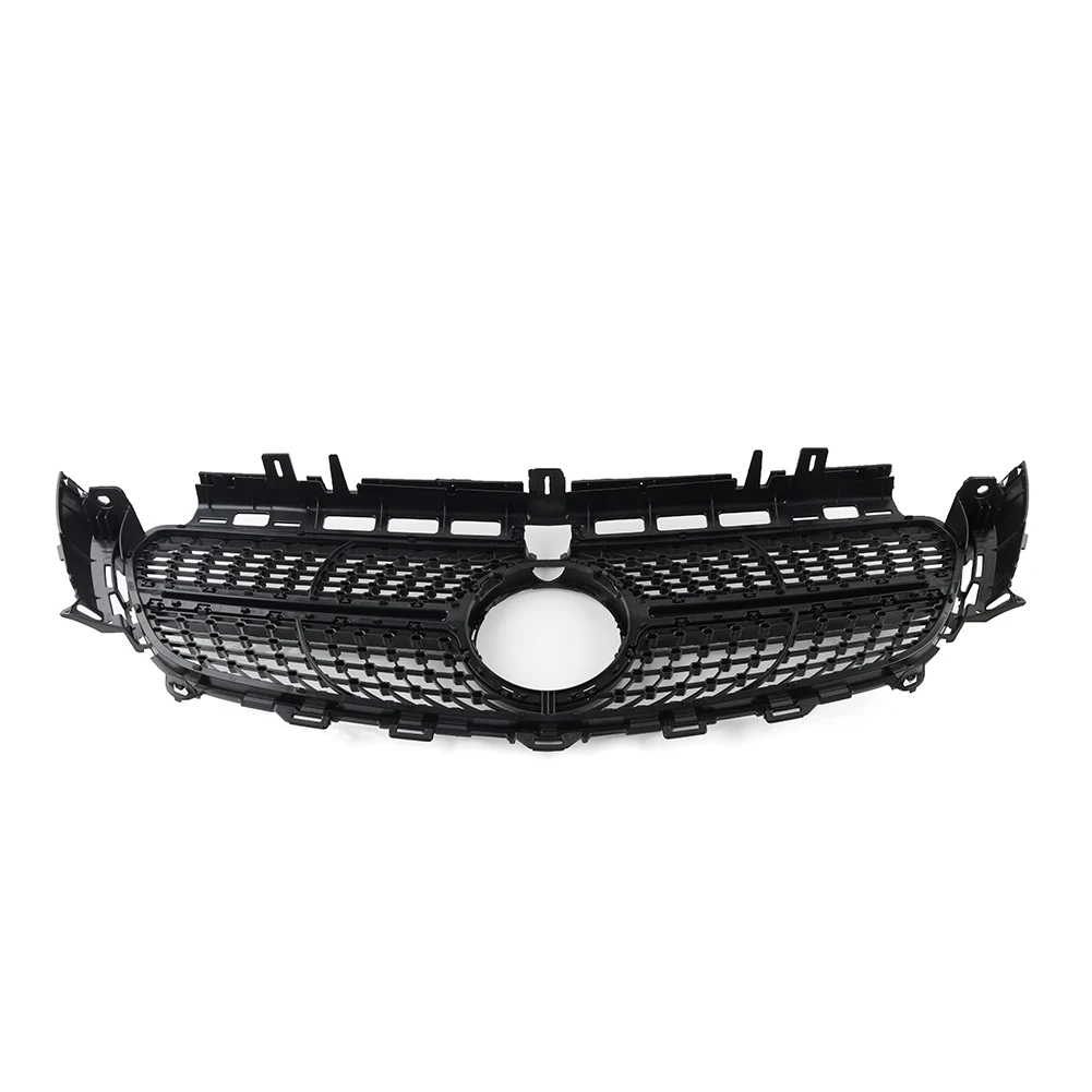 Car Front Bumper Diamond Grille Grill For Mercedes Benz E Class W213 E200 E300 E400 E43  4Door Sedan 2016 2017 2018 2019 2020