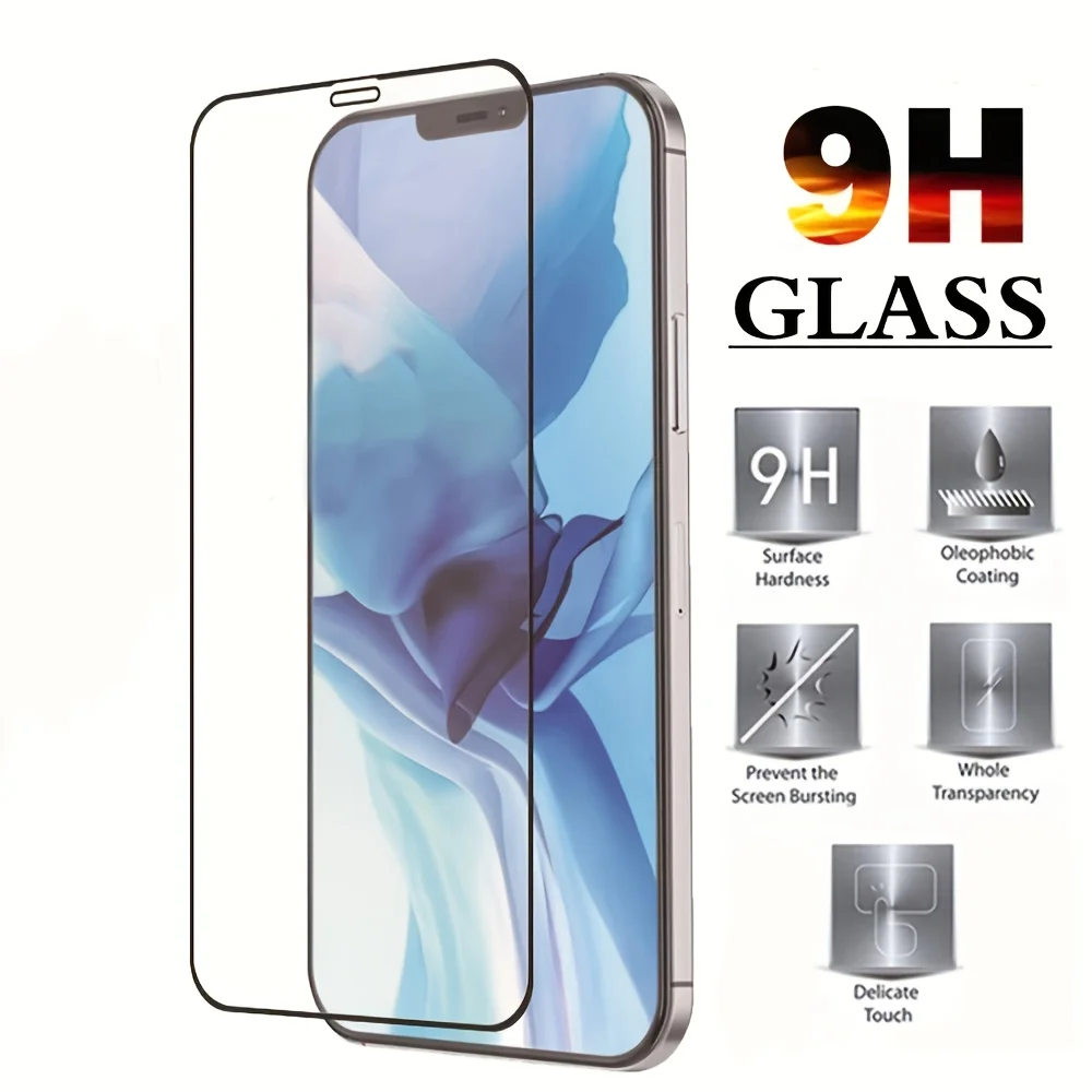 1 Pack de protection d'écran en verre trempé anti-espion 9H, protection des yeux, résistant à la poussière et aux rayures, clair HD, installation facile et auto-adhésif, antichoc, pour iPhone 17 16 15 14 13 12 11 Pro Pro Max Plus XR XS, cadeau de Noël et d'Halloween