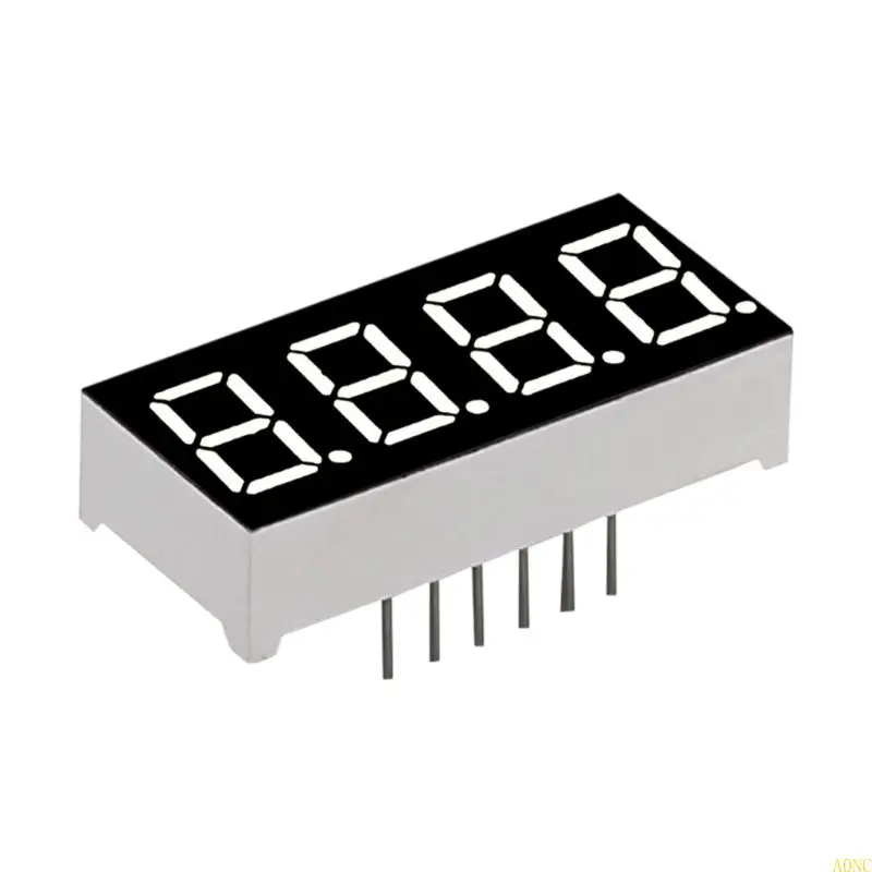 A0NC Pantalla digital LED roja 4 dígitos para interfaces electrodomésticos que mejora brillo Operación energéticamente