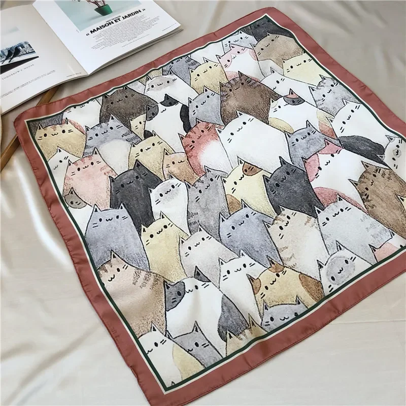 

Ins квадратный шарф женский корейский ленточный весенне-летний шейный платок многофункциональный женский шарф