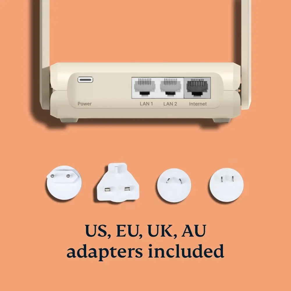 جهاز توجيه WiFi 6 VPN محمول لأثاث الحدائق، إنترنت آمن للأجهزة غير المحدودة مع تجربة ExpressVPN #3