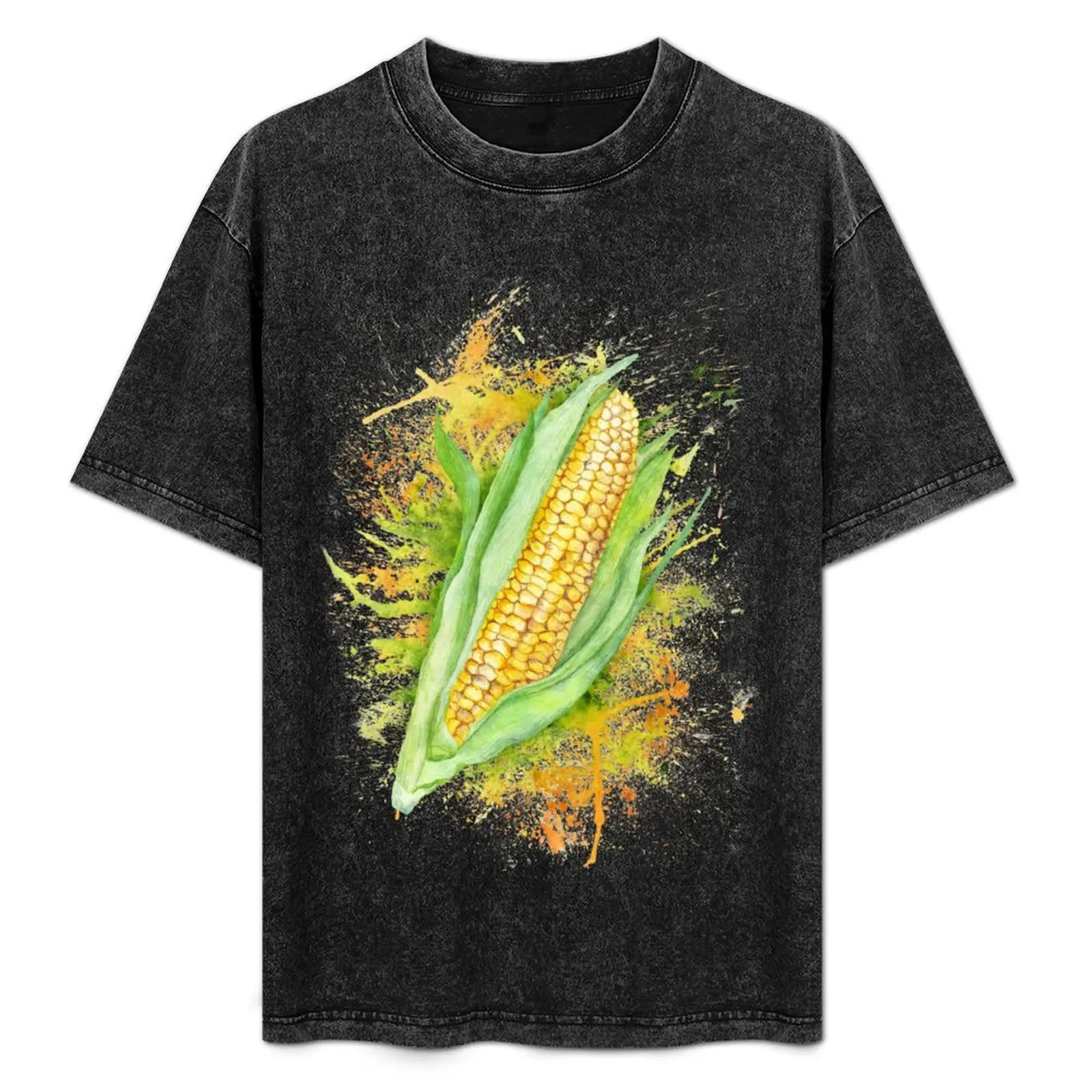 

Juicy Corn T-Shirt cotton graphic tees anime clothes summer top Funny t-shirts shirts men graphic