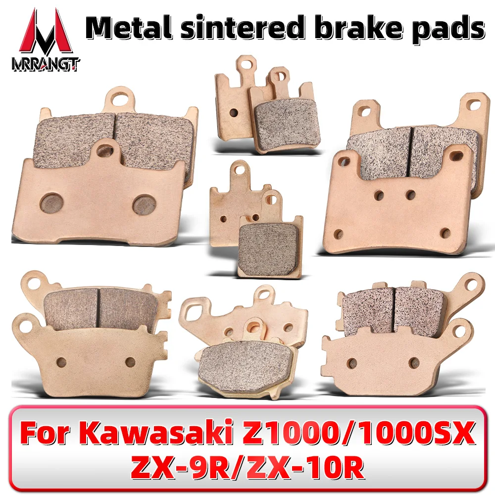 

MRRANGT Motorcycle Sintered Metal Front Rear Brake Pads Set Fits For Kawasaki Z1000 Z1000SX Ninja ZX10R ZX9R