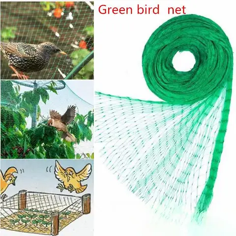 Green Anti Birds Net Catcher 5/10m Protect  Plant Mesh Pond Fishing Nets Crops Fruit Tree Vegetables Plant Garden Pest Control