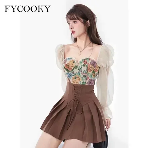 Женское платье FYCOOKY  Prairie Chic с цветочным принтом