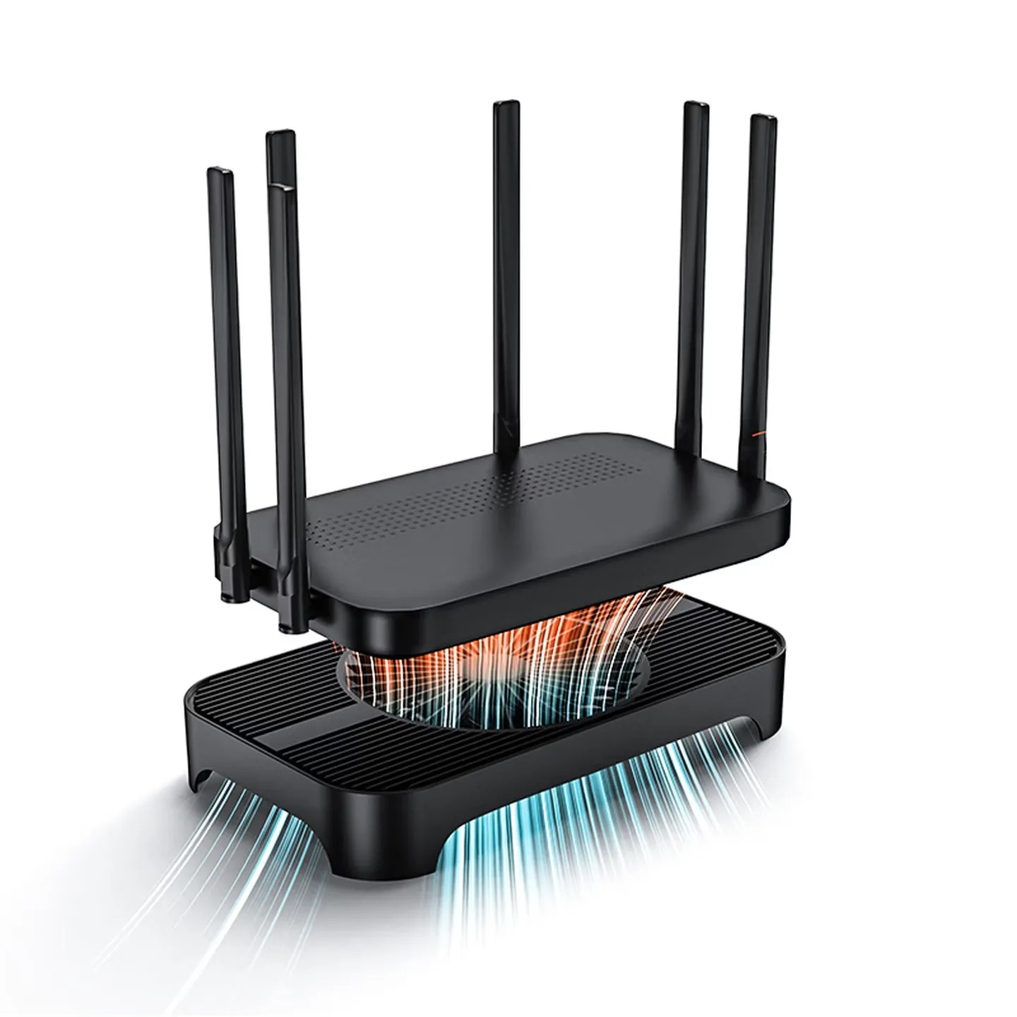

PowerTrain Z-X3 router, radiator base, optical modem, set-top box, MINI host stand, 14CM fan