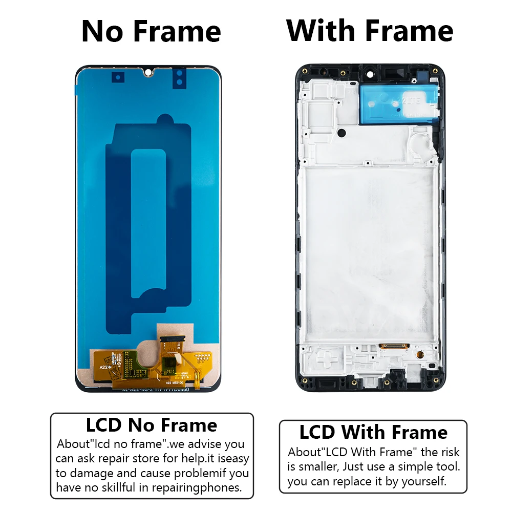 100% test Super AMOLED For Samsung Galaxy A22 4G A225F A225 A225F/DS LCD Touch Screen Digitizer Repair Parts For Samsung Display