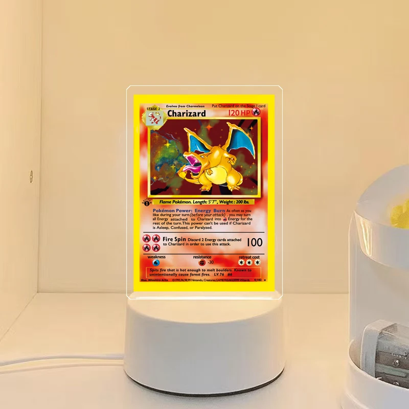 ضوء لبوكيمون تشارجر فينوسور Mewtwo Gyarados جمع بطاقات أحادية اللون التحكم عن بعد 16 لون ضوء ضوء الليل #1