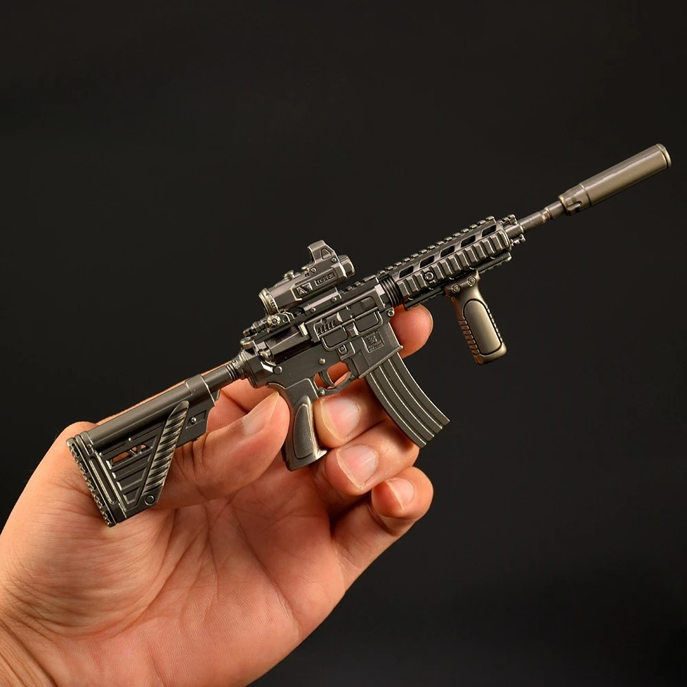デルタフォースゲーム周辺機器 M4A1 アサルトライフルメタルクラフトミニガンモデルグッズデスク装飾品クリエイティブ誕生日ギフト