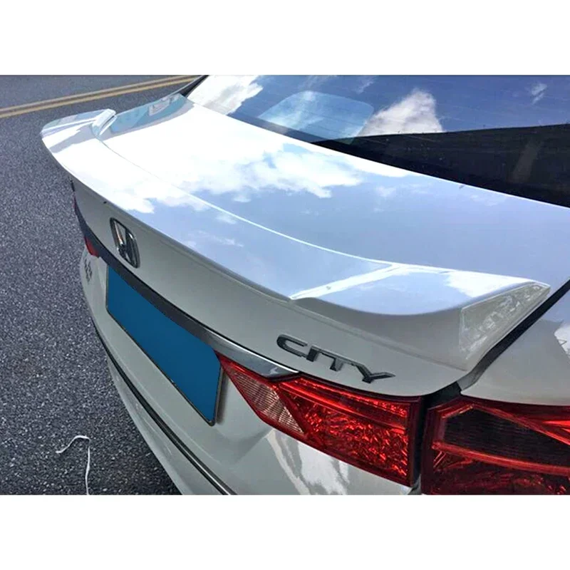 Tylna klapa bagażnika, spojler, lotka do Honda City 2015 - 2018, materiał ABS, dekoracja tylnego spojlera, dedykowane akcesoria. — zdjęcie 4
