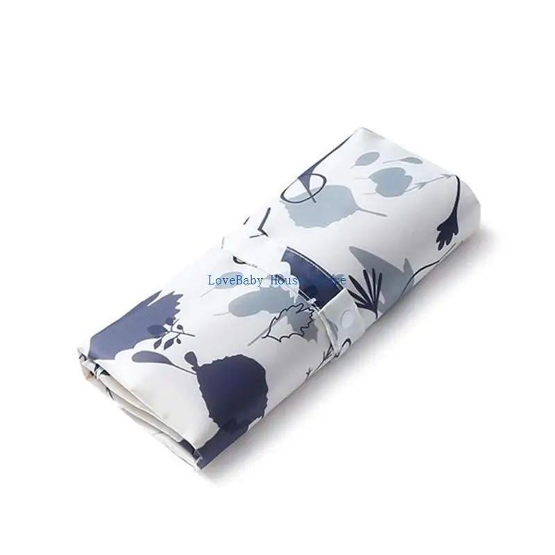 Bx0d tapete para troca fraldas, portátil, à prova d'água, nylon, dobrável, suprimentos para bebês, meninas, meninos, viagens