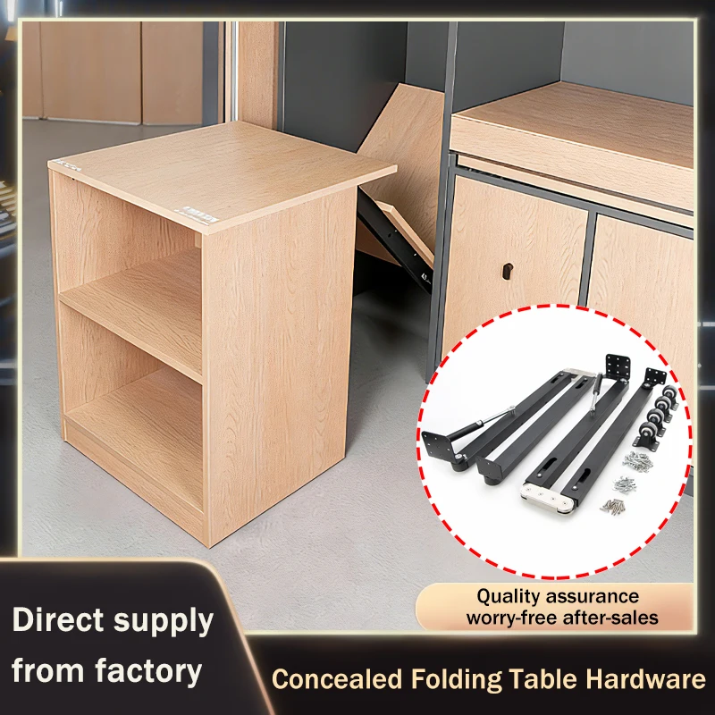 

Space Saving Multifunctional Hidden Retractable Drop Down Folding Table For Desk Bar Wine Cabinet With Sliding Track Hardware
