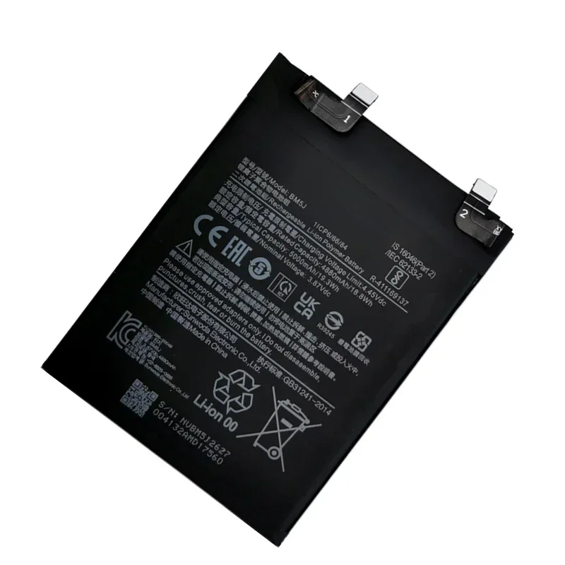 2024 Years 100% Original Replacement 5000mAh BM5J Battery For Xiaomi Mi 12T Pro Redmi K50 Genuine Phone Batteries Fast Shipping
