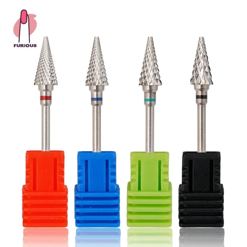 Hoge kwaliteit taps toelopende nagelboor braambits voor manicuremachine voor nagelriemgel polijsten verwijderen thuissalon