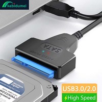 SATA to USB 3.0 / 2.0 Cable Up to 6 Gbps for 2.5 Inch External HDD SSD Hard Drive SATA 3 22 Pin Adapter USB 3.0 to Sata III Cord