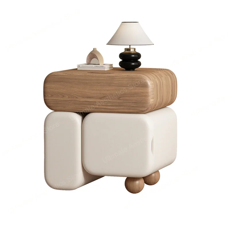 Tiroirs De rangement tables De chevet Style crème mignon Table De chevet esthétique De luxe Design Simple Mesa De Noche meubles De chambre