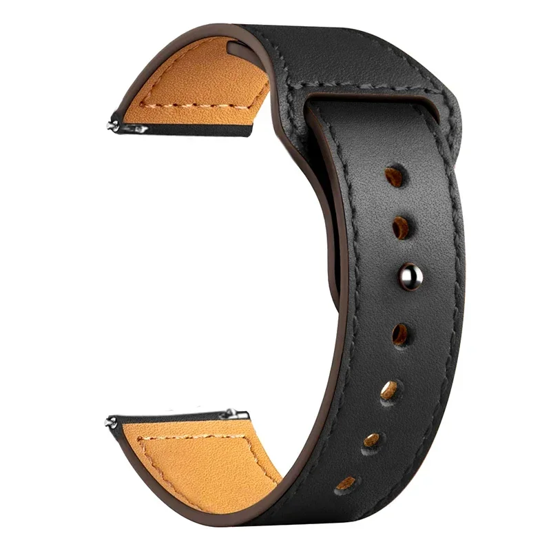 22mm Leather Strap For Haylou Solar Lite GST RT LS05S RT2 RT3 Watch Band Belt For Haylou Solar Plus RT3 Neo RS5 R8 S8 Bracelet