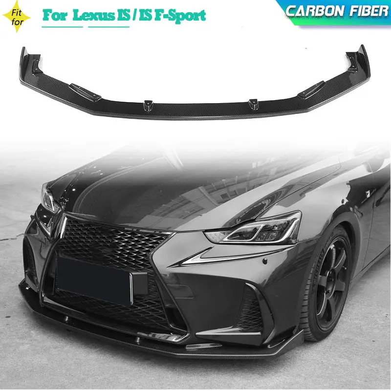 

Carbon Fiber Car Front Bumper Lip Spoiler for Lexus IS / IS F-Sport IS300 IS350 Sedan 4-Door 2017 2018 Front Lip Chin Apron