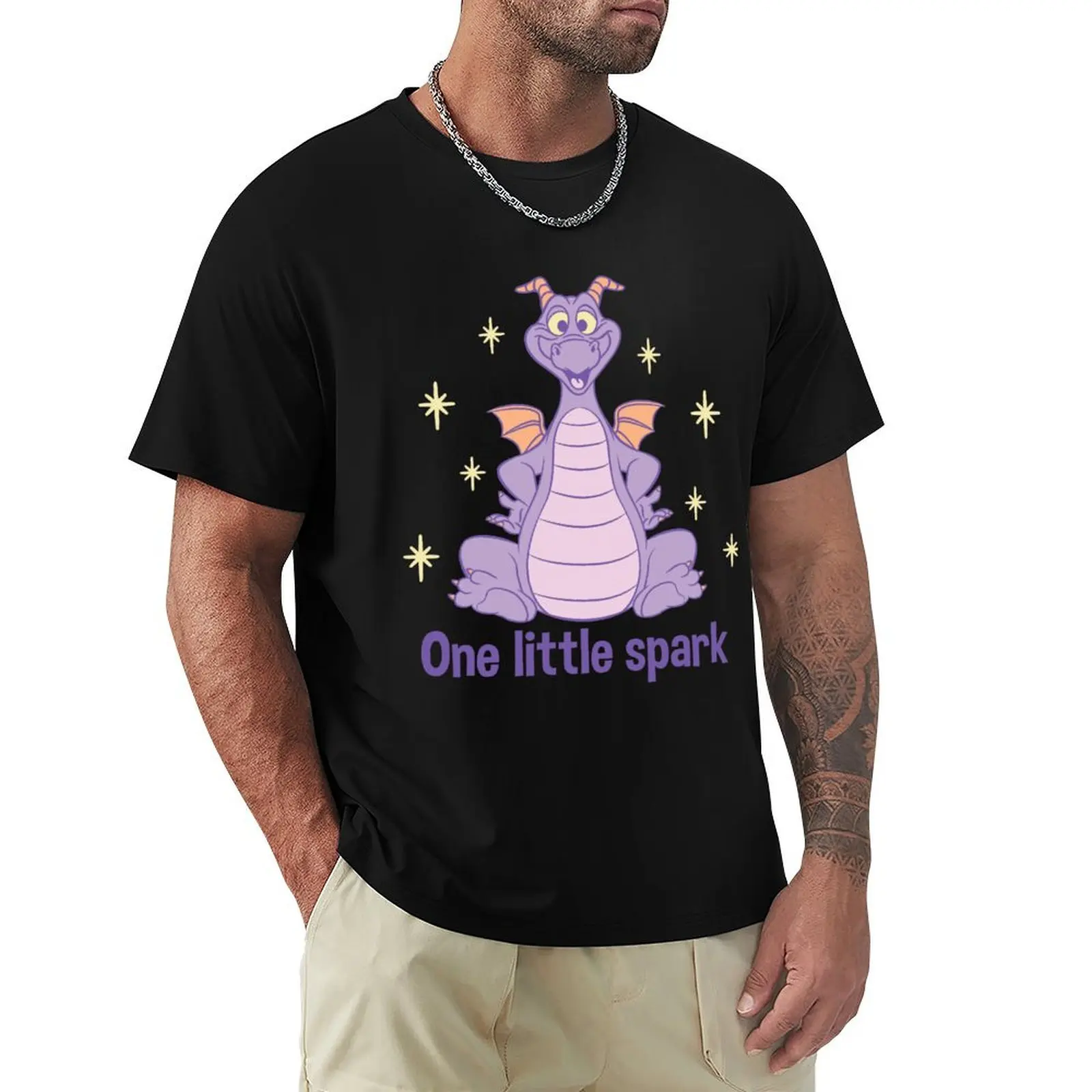 

Figment sitting One Little Spark T-Shirt T-shirts oversize football t shirt plain for a boy T-shirt men