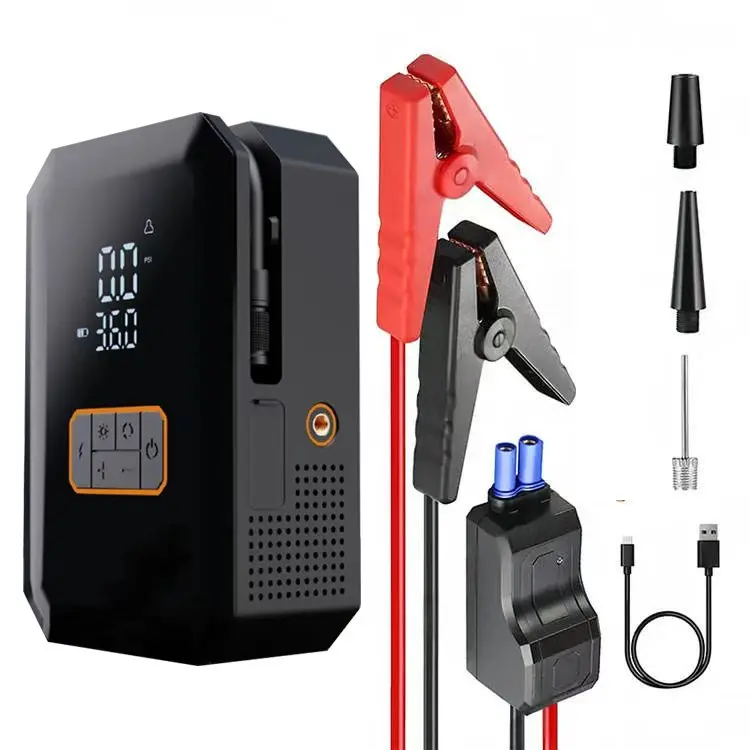 

10000mAh Jumpstarter Inflatable air Pumps Portable Cycle Mini Electric Automatic air Pump with 150PSI Max Pressure