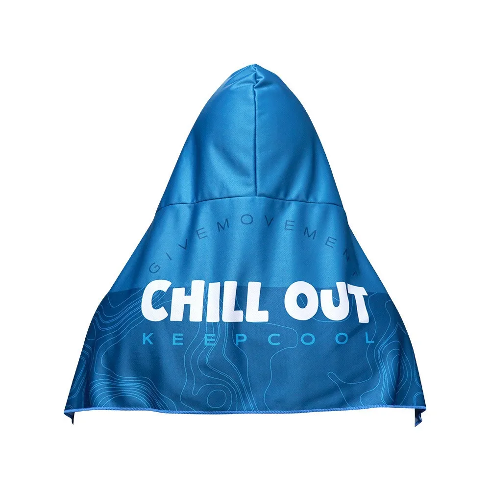 Multicolor Hooded Sunscreen Shawl Hooded T Shape Cooling Shawl Sweat Absorption Wipe Sweating Head Cover
