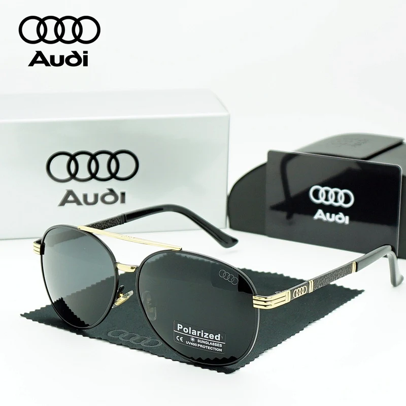 

Поляризационные солнцезащитные очки AUDI для мужчин и женщин, роскошные солнцезащитные очки для вождения, металлическая оправа, защита от УФ-излучения UV400, мужские очки