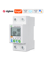 Tuya ZigBee Smart Automatic Reclosing Protector Electric Energy Meter Power Meter Circuit Breaker Leakage Protector APP Control