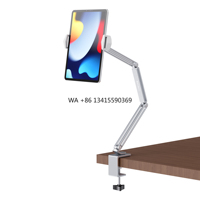 Hotselling Desktop Flexible Triple Arms Mobile Phone Stand Angle Adjustable Foldable 360degree Rotatable Lazy Tablet Phone Stand