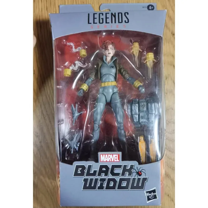 Figura de acción original de Hasbro Marvel Legends Series BLACK WIDOW, modelo de juguete, regalo