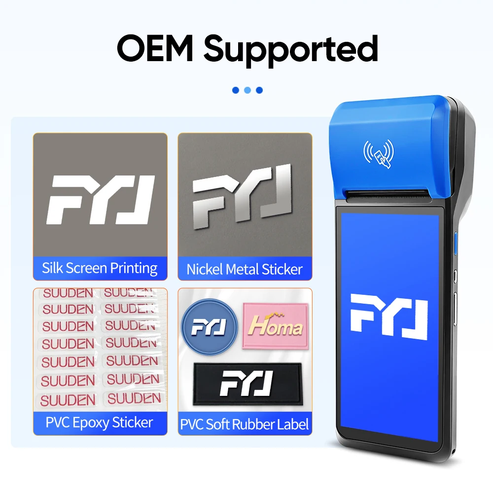 F1-99 المحمولة 4G أندرويد 14 Pos B28 LTE 5.5 بوصة Softpos إدارة مواقف السيارات المتنقلة التذاكر نظام Pos الطابعة