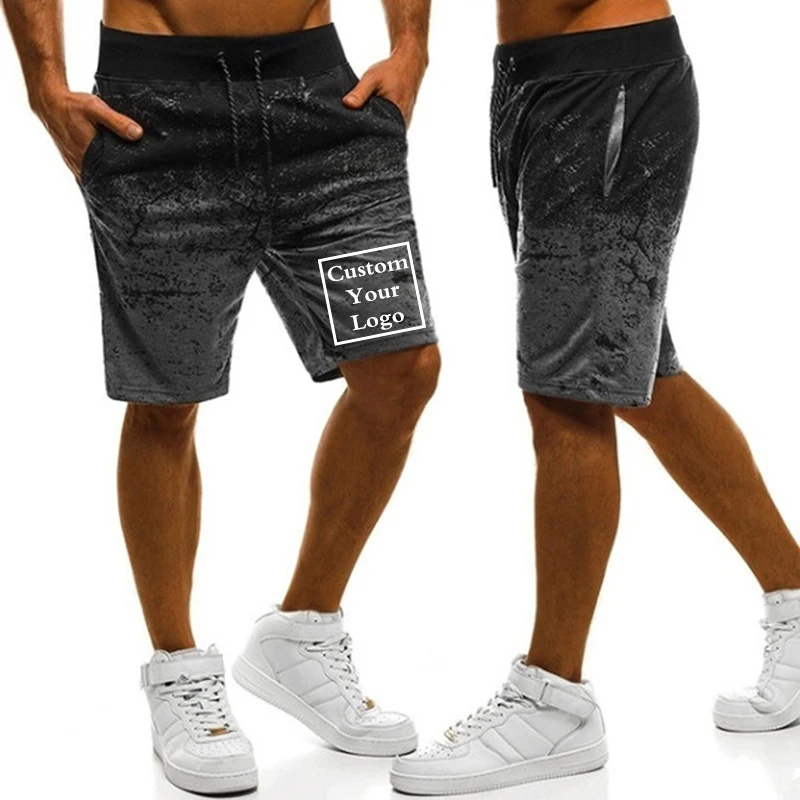 Short artificiel astique avec Logo Personnalisé pour Homme, Pantalon Droit à la Mode, Vêtement de Plage, Été