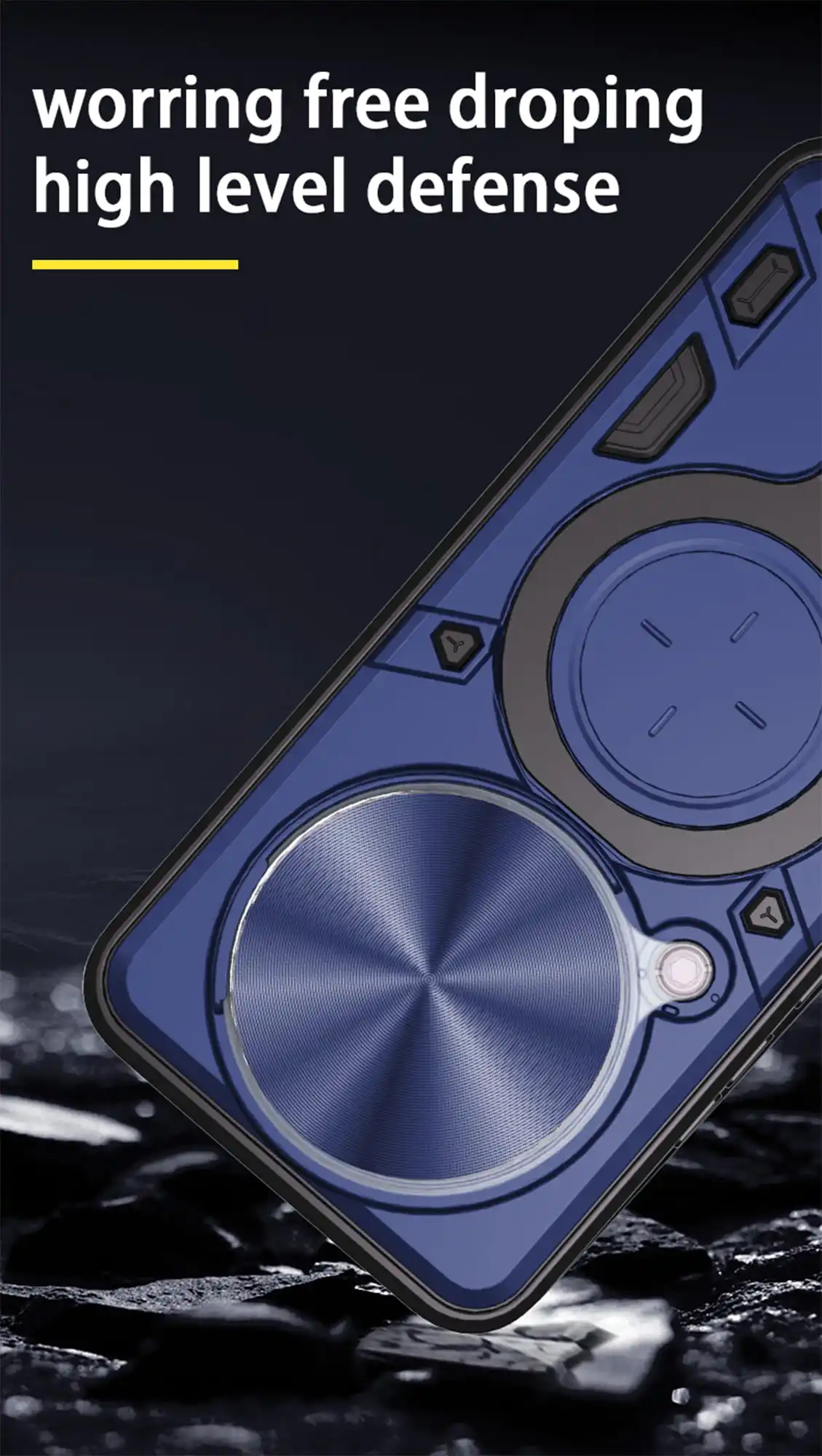 Case for Realme 14 Pro Plus Magnetic Slide Camera Protection 14 14X 5G 13 Pro+ Cover 360 Rotate Kickstand Armor Ring Funda Capa